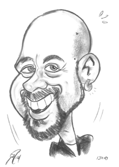 bjoern Wagner_Karikatur_sw Björn Wagner Karikatur